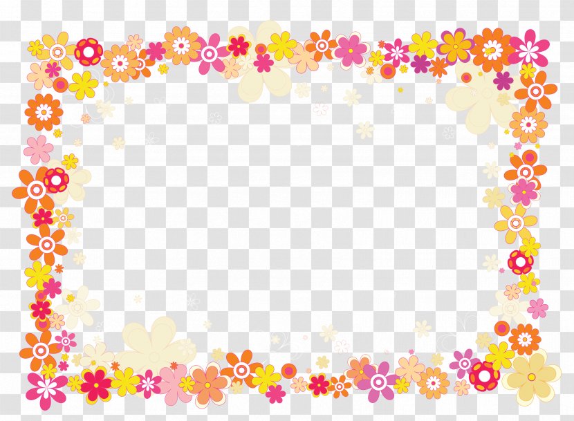 Elementary School Education Pupil Text - Flower - Frame A4 Transparent PNG