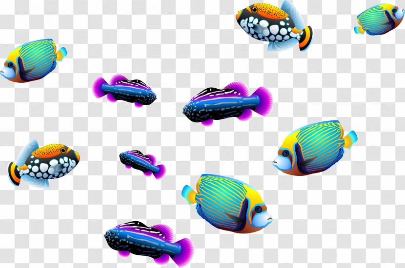 Fish - Seabed - Three DeepSea Vector Transparent PNG