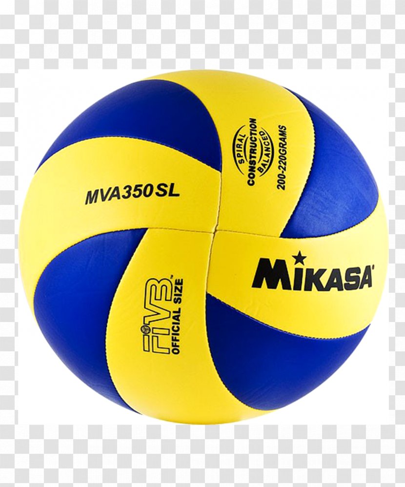 Mikasa MVA 1,5 Volleyball - Mva 350 - Size 1Blue / Yellow SportsVolleyball Transparent PNG