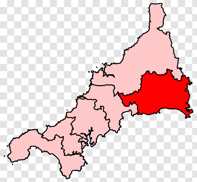 North Cornwall South East Truro And Falmouth Electoral District The Cotswolds - Map - Southeast Transparent PNG