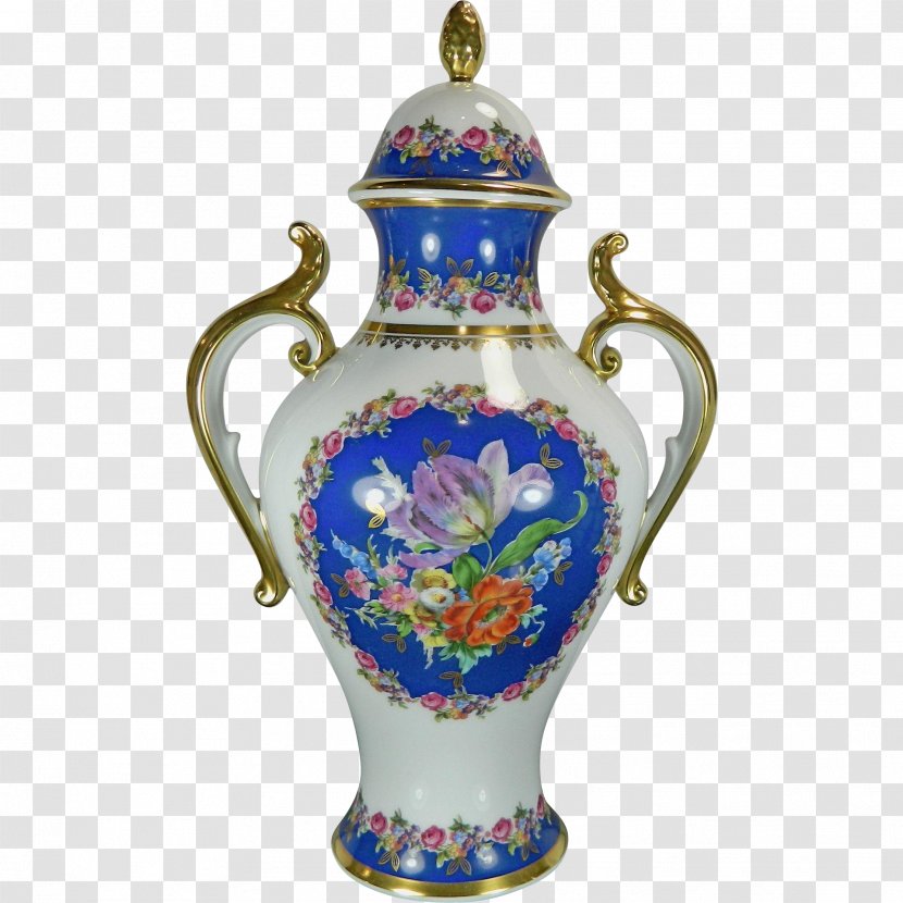 Ceramic Vase Tableware Porcelain Urn - Retro Hand Painted Transparent PNG