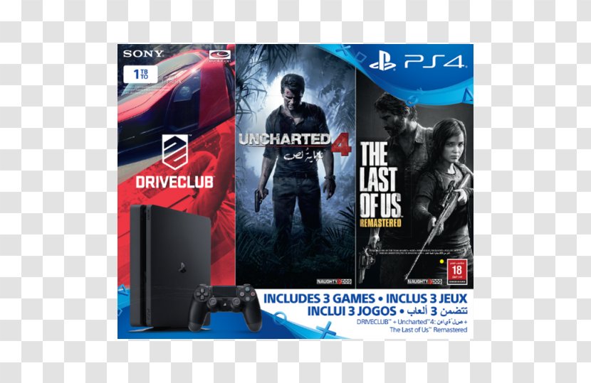 Sony PlayStation 4 Slim The Last Of Us Uncharted 4: A Thief's End Ratchet & Clank - Technology - Saudi Arabia Football Transparent PNG