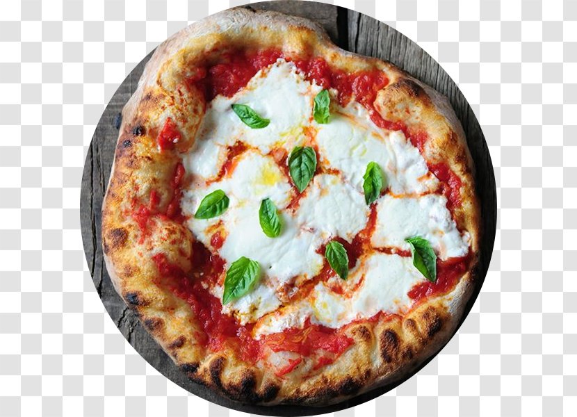 Pizza Margherita Neapolitan Italian Cuisine - Sicilian Transparent PNG