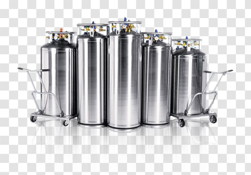 Liquid Nitrogen Cryogenic Storage Dewar Cryogenics Gas Cylinder - Energy Transparent PNG