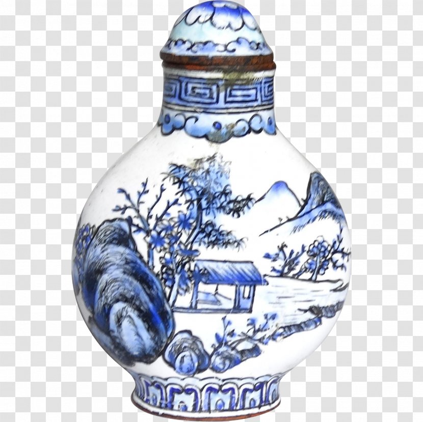Blue And White Pottery Ceramic Cobalt Artifact Porcelain - Tableglass - Drinkware Transparent PNG