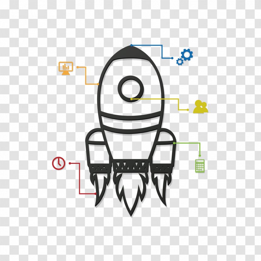 Infographic Rocket - White Transparent PNG