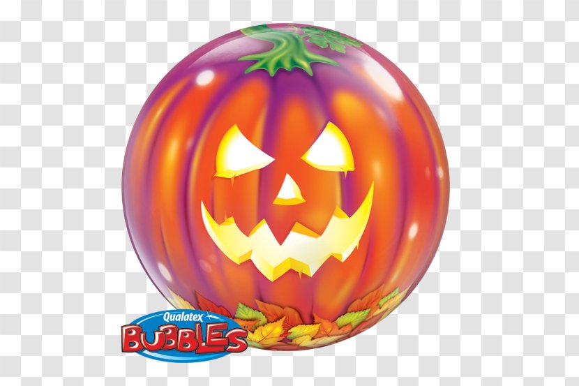 Mylar Balloon Jack-o'-lantern Halloween Party - Winter Squash - Helio Transparent PNG
