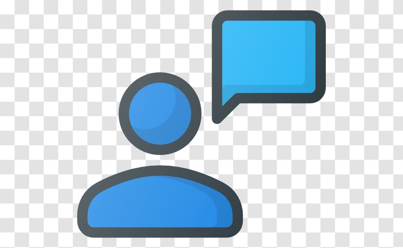 Rectangle Blue Message - User Transparent PNG