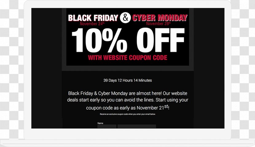 Cyber Monday Discounts And Allowances Coupon Black Friday Sales - Advertising - Raffle Transparent PNG