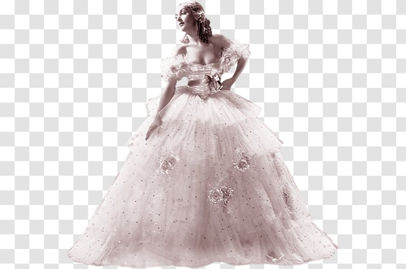 Wedding Dress Gown Shoulder Hit Single - Watercolor Transparent PNG
