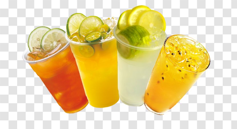 Juice Tea Cocktail Garnish Non-alcoholic Drink - Lemon - Fruit Ice Cream Transparent PNG