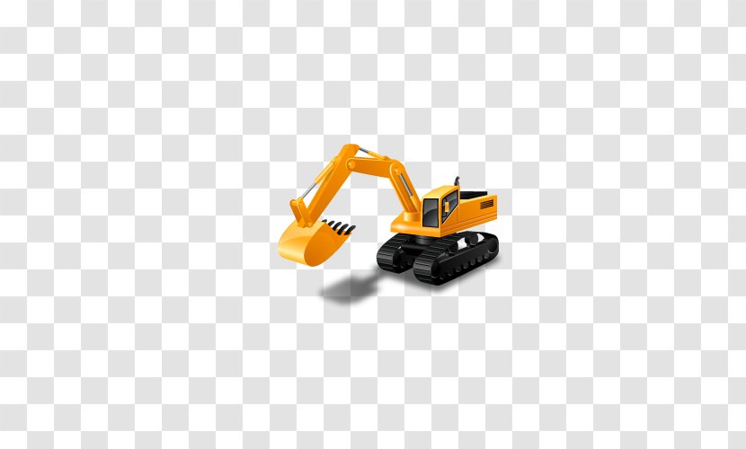 Excavator ICO Heavy Equipment Machine Icon - Apple Image Format - Mechanical Excavators Transparent PNG