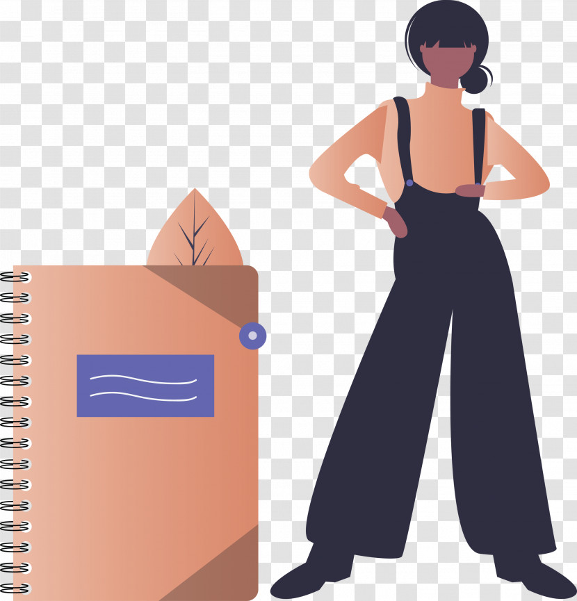 Notebook Girl Transparent PNG