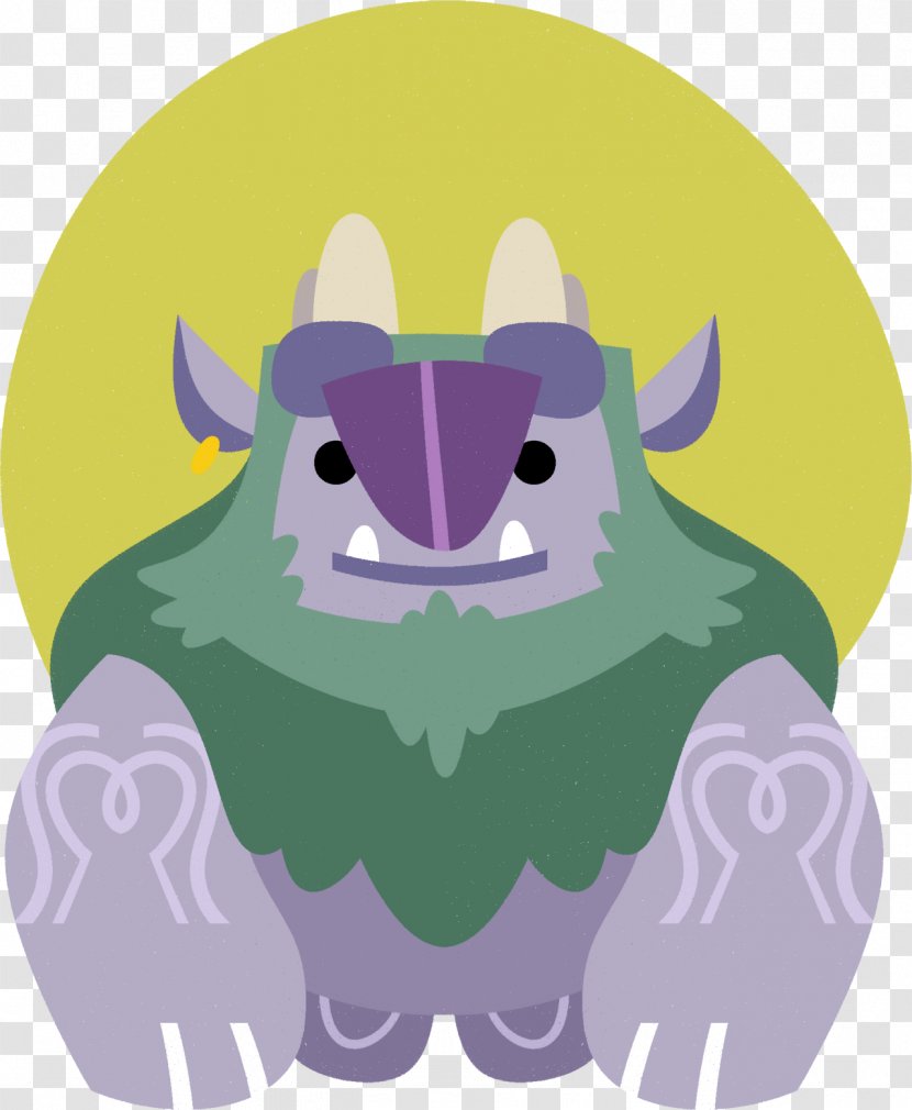 Snout Character Fiction Clip Art - Cartoon - Purple Transparent PNG