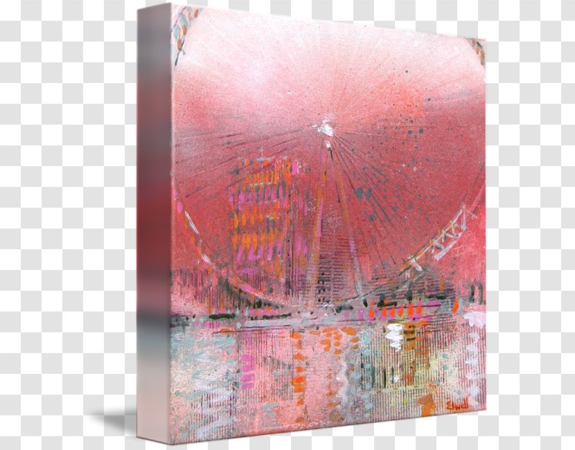 Painting London Eye Acrylic Paint Gallery Wrap - Photography Transparent PNG