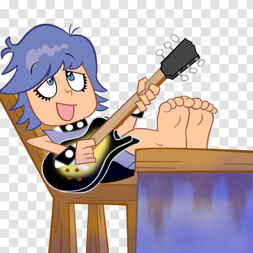 Hi Puffy AmiYumi Foot Guitar - Fiction - Thumb Transparent PNG