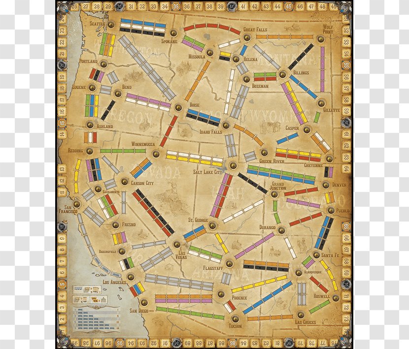 Days Of Wonder Ticket To Ride Series France American Frontier Board Game - Playing Card - West World Transparent PNG