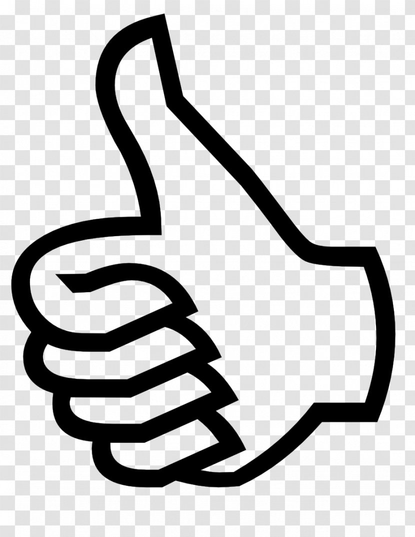 Thumb Signal Clip Art - Gesture - Give the thumbs-up Transparent PNG