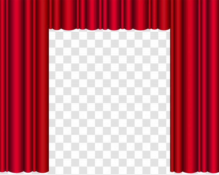 Theater Drapes And Stage Curtains Red Theatre Pattern - Textile - Transparent Clip Art Image Transparent PNG