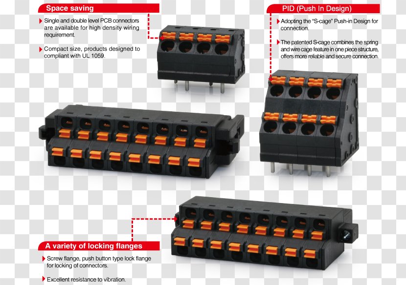 Electrical Connector Screw Terminal Electronics Printed Circuit Board - Computer Servers - Phone Lock Transparent PNG