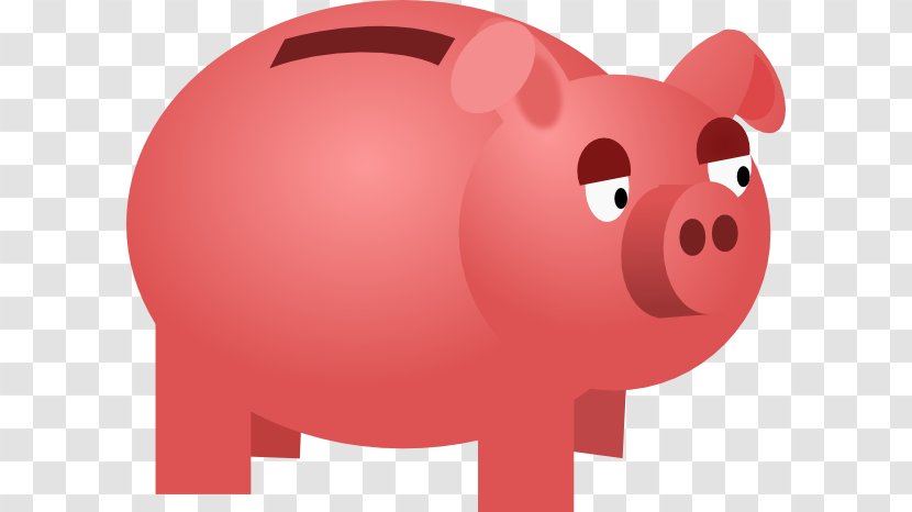 Piggy Bank Coin Clip Art - Pig - Picture Transparent PNG
