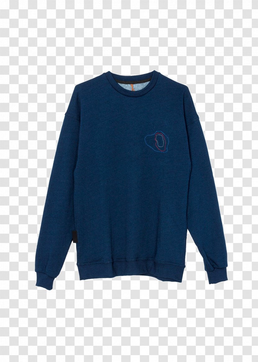 T-shirt Sleeve Sweater Clothing Bluza - Cobalt Blue Transparent PNG