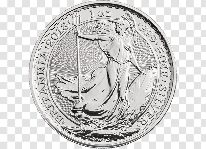 The Royal Mint Britannia Silver Bullion Coin - Metal - Currency Transparent PNG