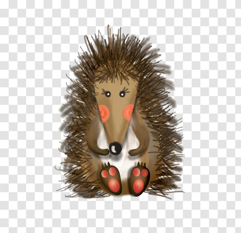 Hedgehog Drawing Icon - Christmas Ornament - Cute Transparent PNG