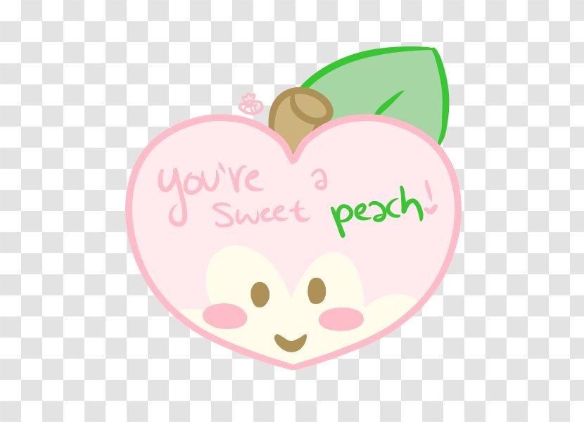 Pink M Character Logo Clip Art - Smile - Peach Tea Transparent PNG