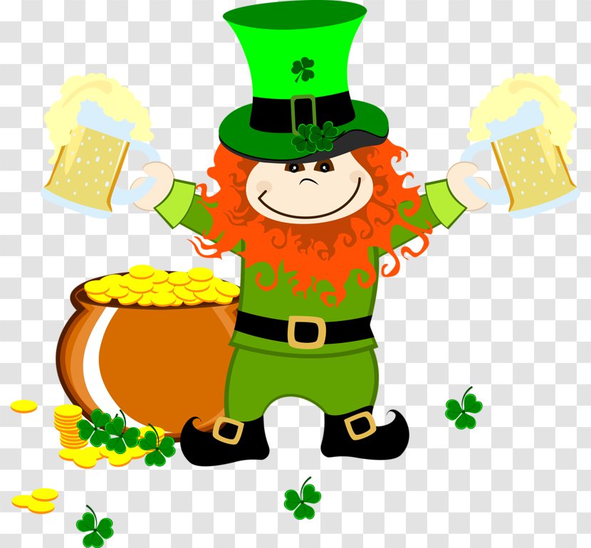 Leprechaun Saint Patrick's Day Cartoon Clip Art - Fictional Character Transparent PNG