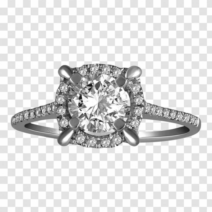 Diamond Cut Engagement Ring Jewellery - Fashion Accessory Transparent PNG