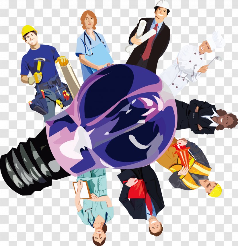 Job Professional Career Skill - Heart - Occupational Characters Vector Light Bulb On Transparent PNG