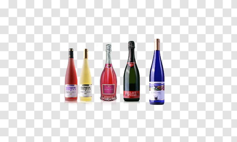 Wine Drink Bottle - A Variety Of Foreign Drinks Transparent PNG