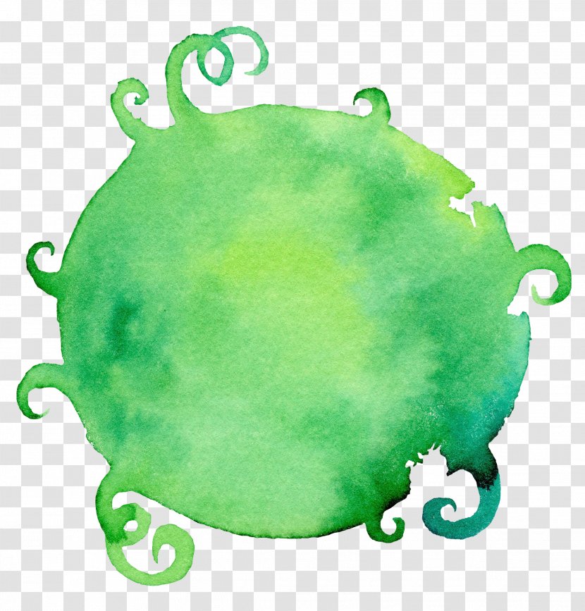 Green Watercolor Painting Download Illustration - Earth Transparent PNG