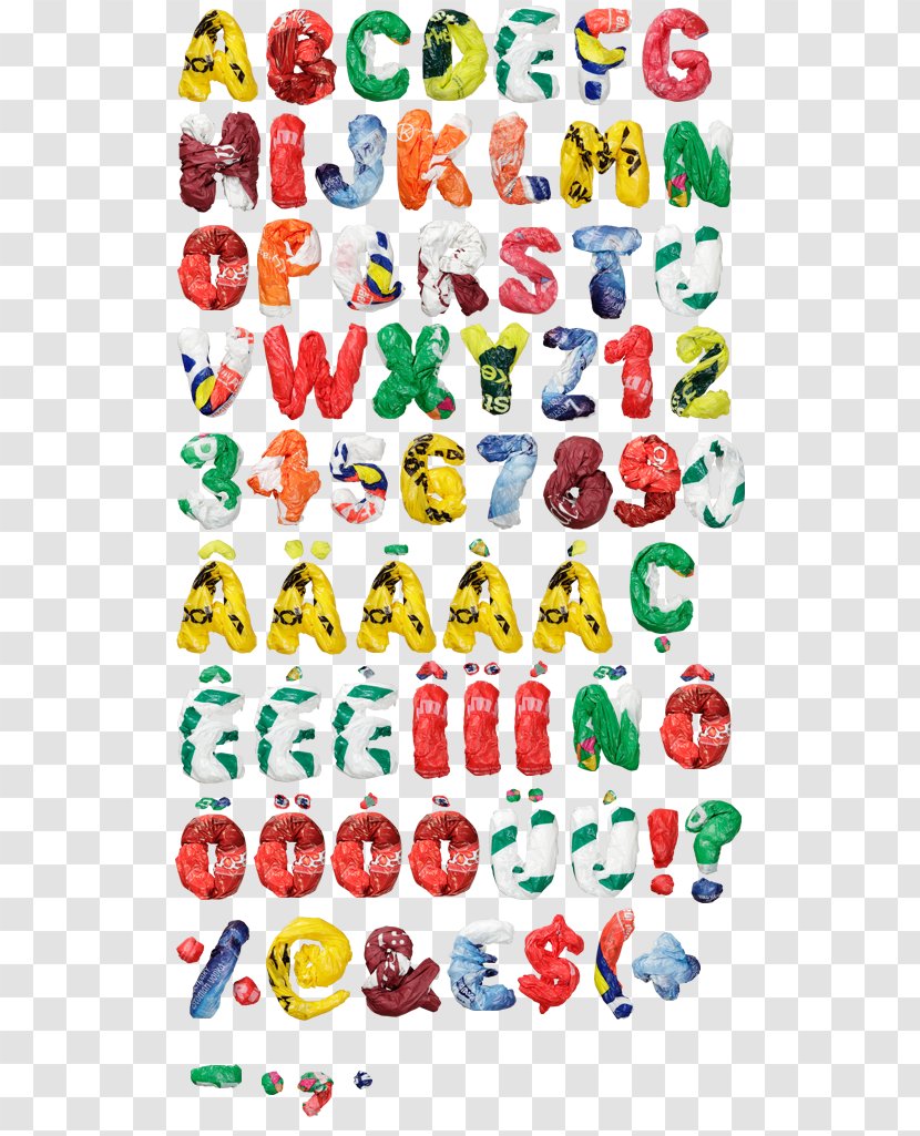 Plastic Bag Recycling Symbol Pattern - Letter Typography FontColorful Letters S Transparent PNG