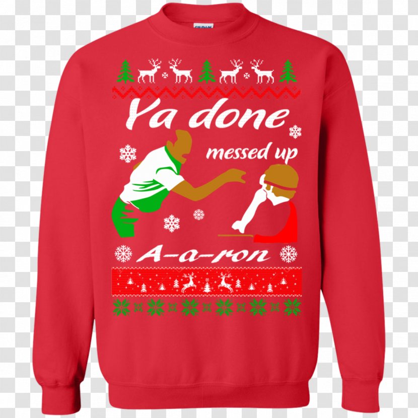Hoodie T-shirt Sweater Gildan Activewear - Christmas Day - Ugly Transparent PNG