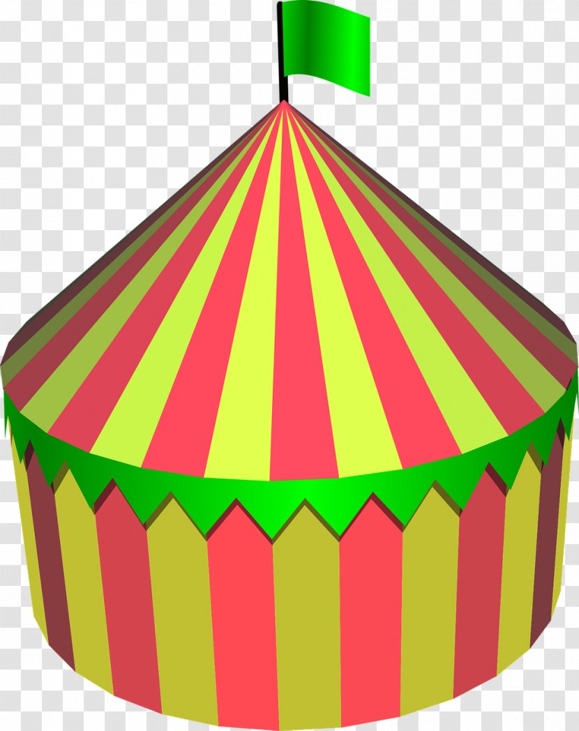 Circus Tent Clip Art - Yellow Transparent PNG