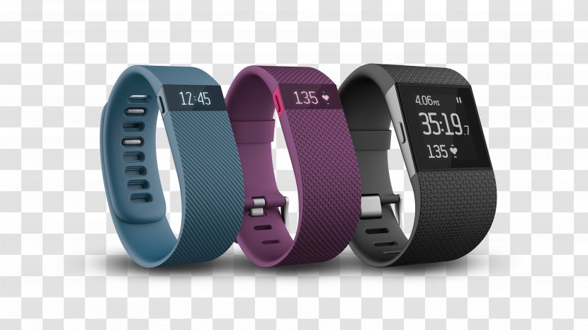 Fitbit Charge HR Activity Tracker Surge Smartwatch - Brand Transparent PNG
