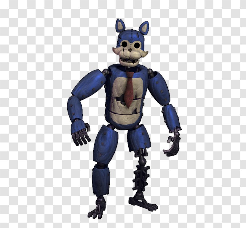 Five Nights At Freddy's 2 Cat Kitten Jump Scare - Robot - Blue Bow Tie Transparent PNG