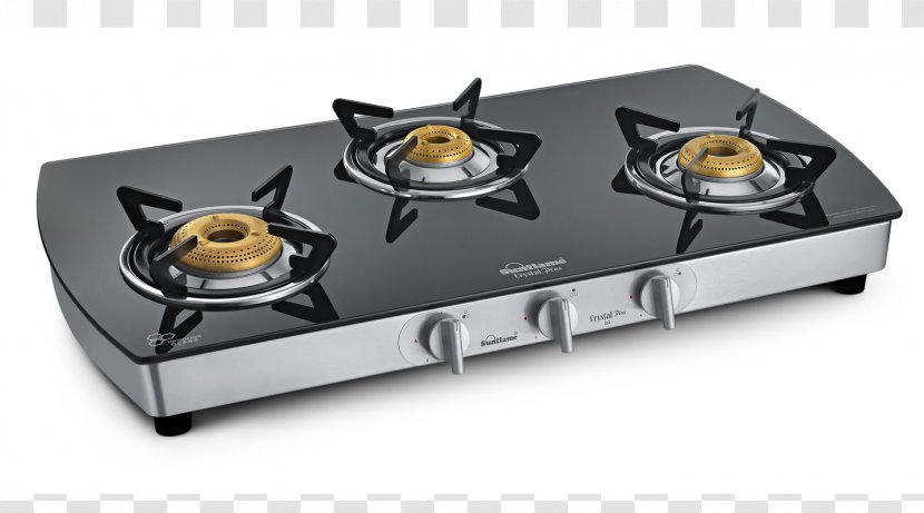 Gas Stove Cooking Ranges Burner Hob - Glass Transparent PNG