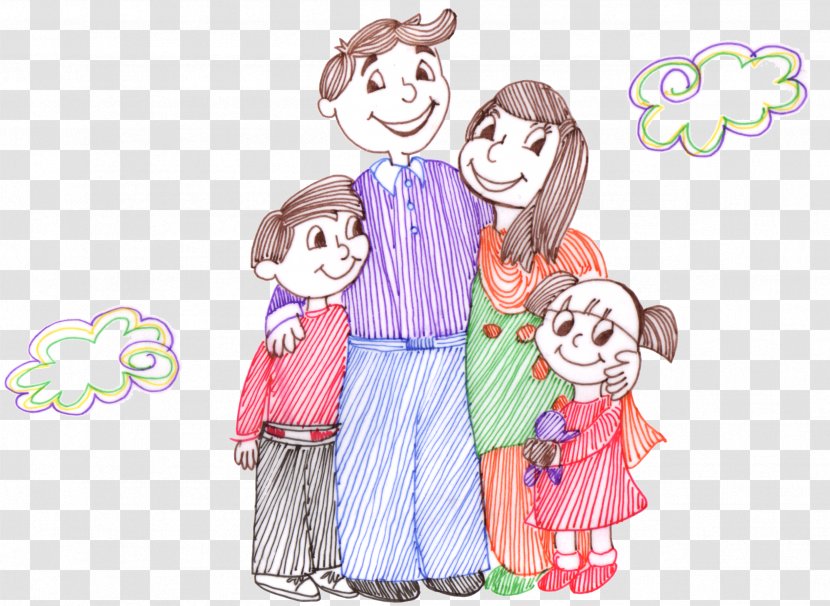 Family Drawing - Flower - Happy Transparent PNG