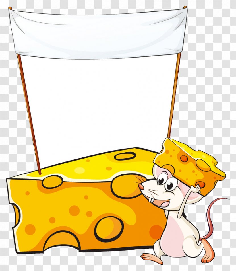 Mouse Blue Cheese Pizza Illustration - And Transparent PNG