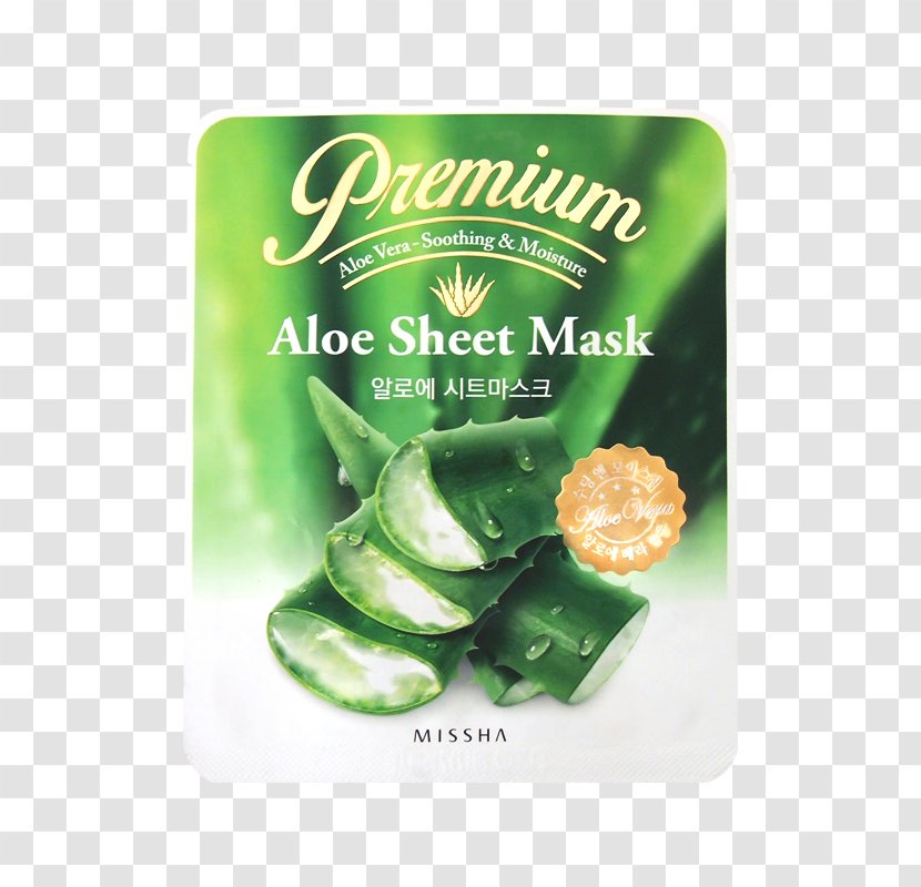 Mask Missha Facial Cosmetics Skin - Aloe Vera Transparent PNG