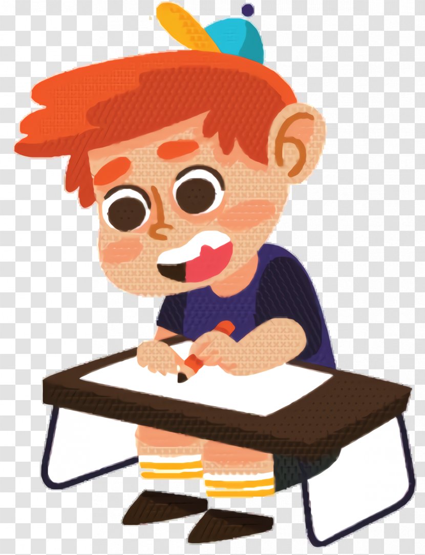 School Drawing - Cartoon - Table Reading Transparent PNG