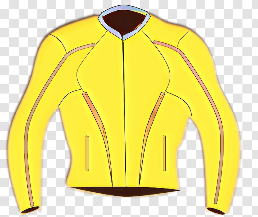 Clothing Yellow Jacket Sleeve Sportswear Transparent PNG