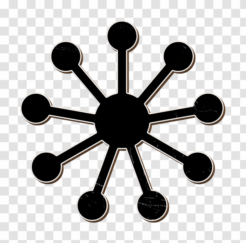 Centralized Connections Icon Atom Icon Infographics Icon Transparent PNG