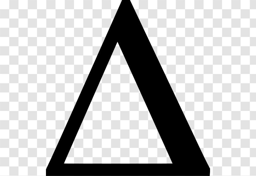 Triangle Brand - Monochrome - M Letter Transparent PNG