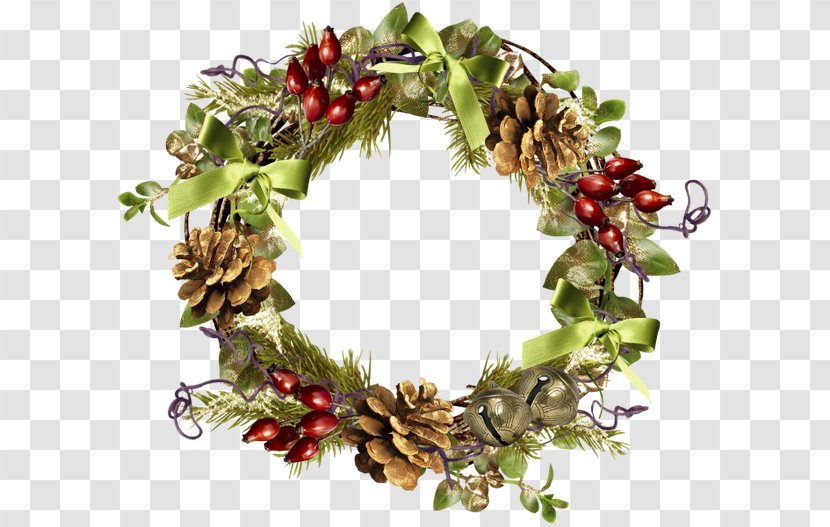 Wreath Christmas - Green Transparent PNG