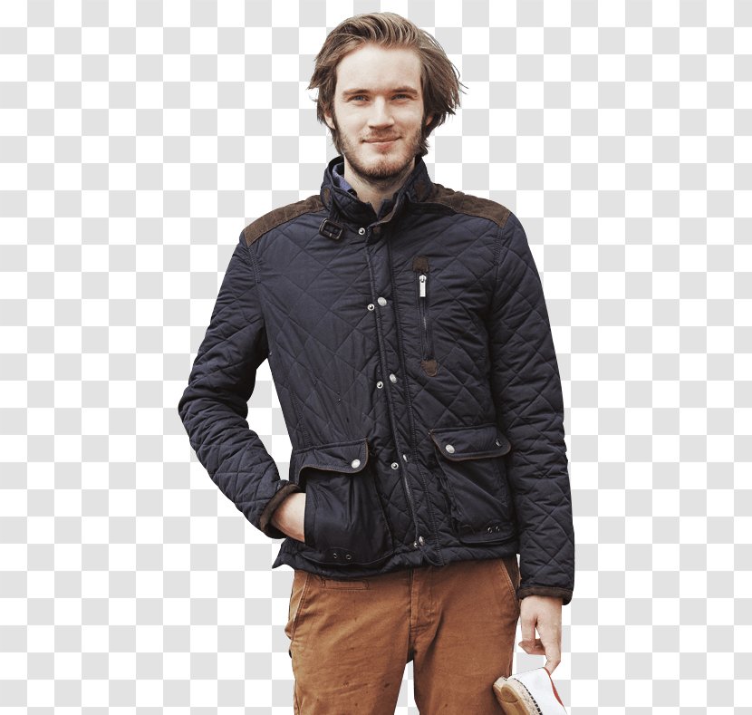 PewDiePie Shearling Flight Jacket Fur Clothing - Leather Transparent PNG