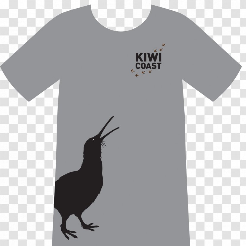 T-shirt Clothing Bird Sleeve - Black - Kiwi Transparent PNG